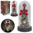 Enfeite Cúpula de Natal com Micro LED a Pilha 22x11cm de Ø