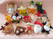 Enfeite de árvore de natal em feltro1 unidade