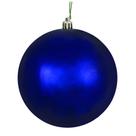 Enfeite de árvore de Natal Vickerman Midnight Blue Shiny, pacote com 6 Enfeite de árvore de Natal Vickerman Midnight Blue Shiny, pacote com 6