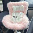 Enfeite de assento de carro SwiftServ Labubu para bonecas de 10 a 17 cm rosa