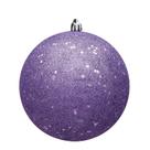 Enfeite de bola de lantejoulas de lavanda Vickerman, pacote com 4, 15 cm Enfeite de bola de lantejoulas de lavanda Vickerman, pacote com 4, 15 cm