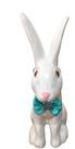Enfeite de Coelho Porcelana 23cm - Coelhinho da Páscoa com cestinha
