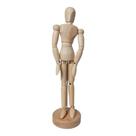 Enfeite de Madeira 20cm Boneco Manequim