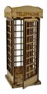 Enfeite de Mesa Cabine Telefônica Londres 3d 8x8x20,5 Mdf Madeira Enfeite de Mesa Cabine Telefônica Londres 3d 8x8x20,5 Mdf Madeira