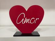 Enfeite de mesa coração amor g
