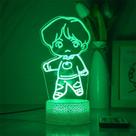 Enfeite de mesa de dormitório Night Light BTS Bangtan Boys