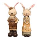 Enfeite de mesa Piggy Bank Cartoon Rabbit, 2 peças para crianças