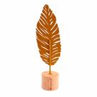 Enfeite de Metal Folha Dourada 5,2x26,5cm