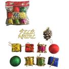 Enfeite De Natal 10 Pcs Decoracao De Natal Bolinhas Coloridas