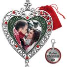 Enfeite de Natal Banberry Designs 2024 Silver Filigree Heart