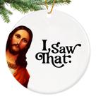 Enfeite de Natal BAOXUE I Saw That Jesus Ceramic 7,62 cm