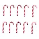 Enfeite De Natal Bengala Candy Cane Clássica 20 cm - 10 Peças