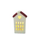 Enfeite de Natal Casa Mini Heart Snow 6X6X11CM Enfeite de Natal Casa Mini Heart Snow 6X6X11CM