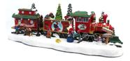 Enfeite de Natal Cenário Trem Papai Noel Com Iluminação Led