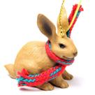 Enfeite de Natal Conversation Concepts Rabbit Tiny Brown