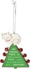 Enfeite de Natal Ganz Oh Christmas Tree Cat Resin