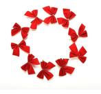 Enfeite de natal Laço vermelho kit com 12 Ref ENF173 Top nata