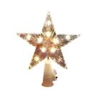 Enfeite De Natal LED Em Forma De Estrela De 15-18cm, Decoração Para Árvore De Natal, Presente De Ano