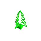 Enfeite de Natal Mini Pinheiro Árvore de Natal Verde