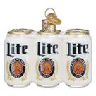 Enfeite de Natal Old World Christmas Miller Lite Six Pack