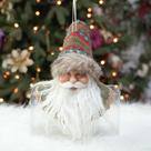 Enfeite De Natal Papai Noel Para Árvore, Decoração Festiva, Pingente, Estatueta Suspensa De Natal,