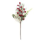 Enfeite de Natal Pick Frutos e Folhas Le 28cm Enfeite de Natal Pick Frutos e Folhas Le 28cm