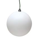 Enfeite de Natal Vickerman 6 White Matte Ball x4 Pack