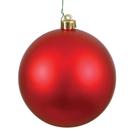 Enfeite de Natal Vickerman Red Matte Ball 4 cm, conjunto de 6