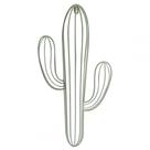 Enfeite de parede de metal cacto 51cm x 25,5cm x 4,5cm
