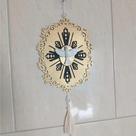 Enfeite de Parede Divino Espirito Santo adornos, escapulário, presente Religioso, Decoração Católica, Fé 27cm