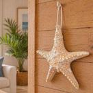 Enfeite de Parede Estrela do Mar para Sala Varanda e Casa de Praia Areia 22cm