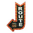 Enfeite de Parede Quadro Seta Route 3D Decoração 28x45 Mdf 6mm Madeira