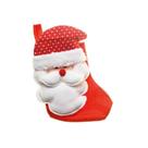 Enfeite de Pendurar Bota Noel - Vermelho e Branco - 25cm - 1 unidade - Cromus - Rizzo