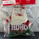 Enfeite de pendurar com Papai Noel de MDF decoração natalina vermelho para parede porta plaquinha de Natal guirlanda