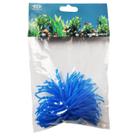 Enfeite De Silicone Artificial Anêmona Azul Média P/ Aquário