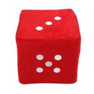 Enfeite de sofá com almofada cúbica macia Plush Dice SNOQ