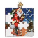 Enfeite de vidro para quebra-cabeça de Papai Noel de Natal do Velho Mundo