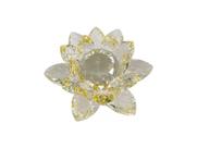 Enfeite Decoração de Cristal Vidro Flor de Lotus Para Sala Quarto Cristaleira 10CM