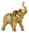 Enfeite Decoração Decorativo Elefante Dourado Realista 17cm Enfeite Decoração Decorativo Elefante Dourado Realista 17cm