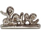 Enfeite Decorativo Ceramica Love Decoração Casa Luxo