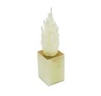 Enfeite Decorativo Coral Marinho Base Branco Dourado Enfeite Decorativo Coral Marinho Base Branco Dourado