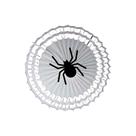 Enfeite Decorativo de Halloween - Fiorata Encarte Preto com Aranha Branca - 40cm - 1 unidade - Girotoy - Rizzo