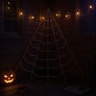 Enfeite Decorativo de Halloween - Kit Teia de Aranha de Canto + Aranha - 5m - 1 unidade - Cromus - Rizzo