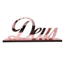 Enfeite Decorativo - Deus rose - Decoração com Base de Mesa