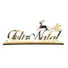 Enfeite Decorativo Feliz Natal Acrílico Espelhado Dourado - Decoração Elegante Luxo