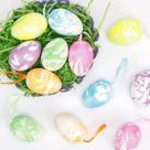 Enfeite Decorativo Páscoa 24 Ovos Pendentes Coloridos