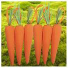 Enfeite Decorativo Páscoa 6 Cenouras Pendentes Isopor 14cm