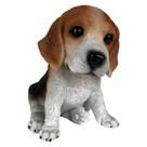 Enfeite Decorativo Pequeno Jardim Cachorro Beagle Resina
