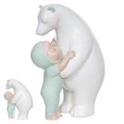 Enfeite Decorativo Urso Polar Abraço Quarto De Criança 20Cm Poliresina Enfeite Decorativo Urso Polar Abraço Quarto De Criança 20Cm Poliresina