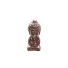 Enfeite em Cerâmica Buda Pequeno Rosa - 7cm